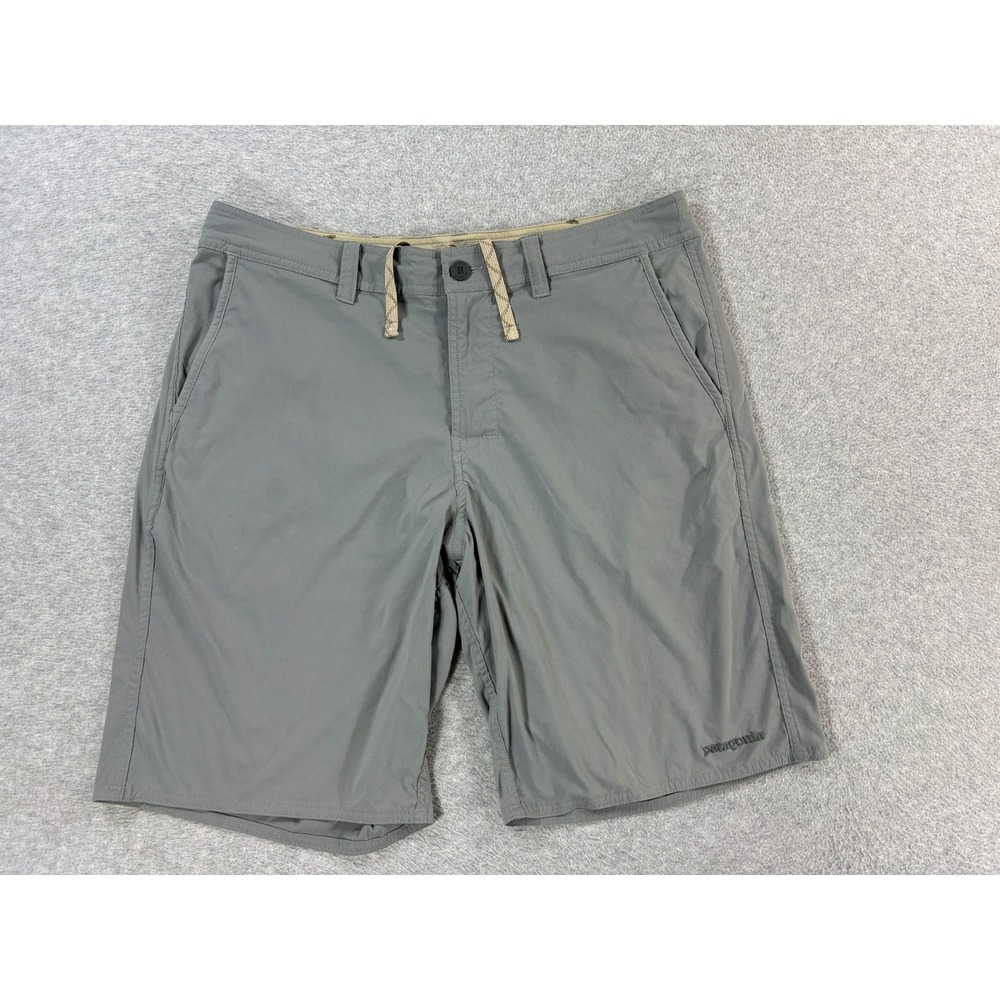 Patagonia Quandry Nylon Athletic Outdoor Shorts (Men's 34) Gray - 10"